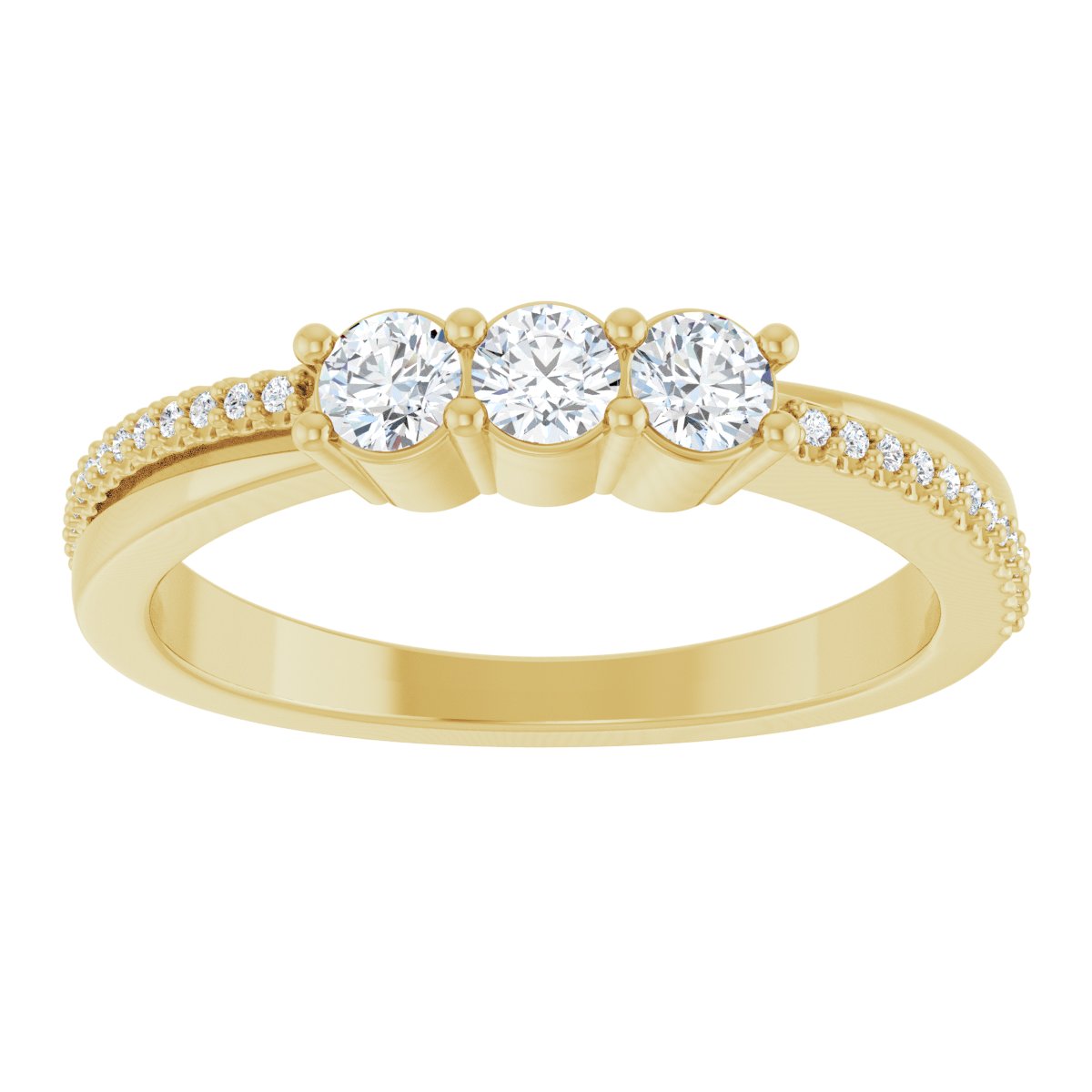 Three-Stone Anniversary Band