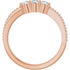 Three-Stone Anniversary Band