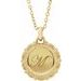 Engravable Scroll Necklace