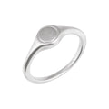 Engravable Round Signet Ring