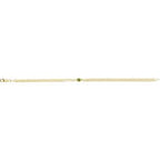 Bezel-Set Solitaire Curb Link Bracelet