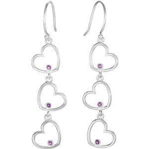 Triple Heart Earrings