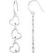 Triple Heart Earrings