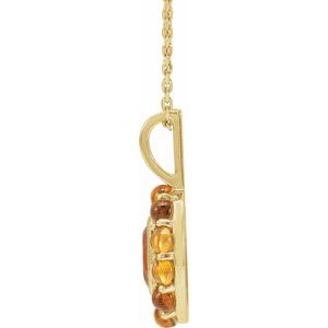 Cabochon Halo-Style Necklace or Pendant