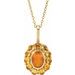 Cabochon Halo-Style Necklace or Pendant