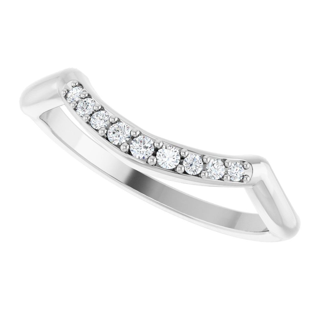 Double Claw-Prong Three-Stone Engagement Ring or Band