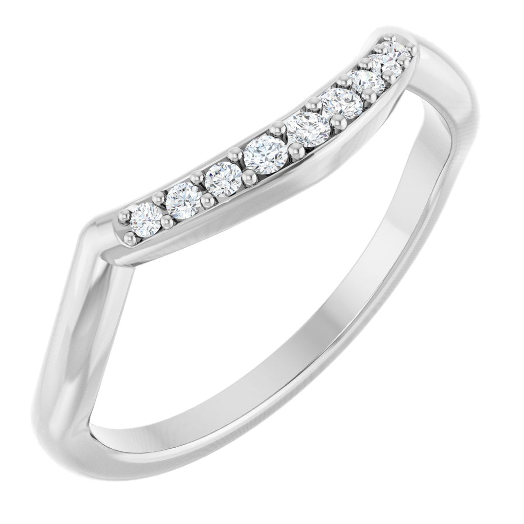 Double Claw-Prong Three-Stone Engagement Ring or Band