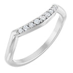 Double Claw-Prong Three-Stone Engagement Ring or Band