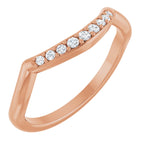 Double Claw-Prong Three-Stone Engagement Ring or Band