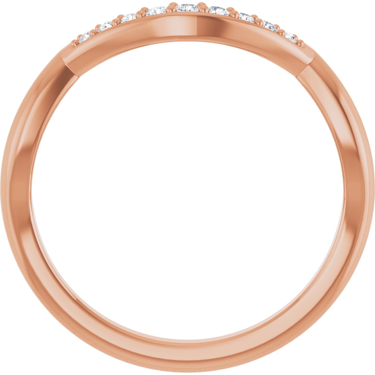 Double Claw-Prong Three-Stone Engagement Ring or Band
