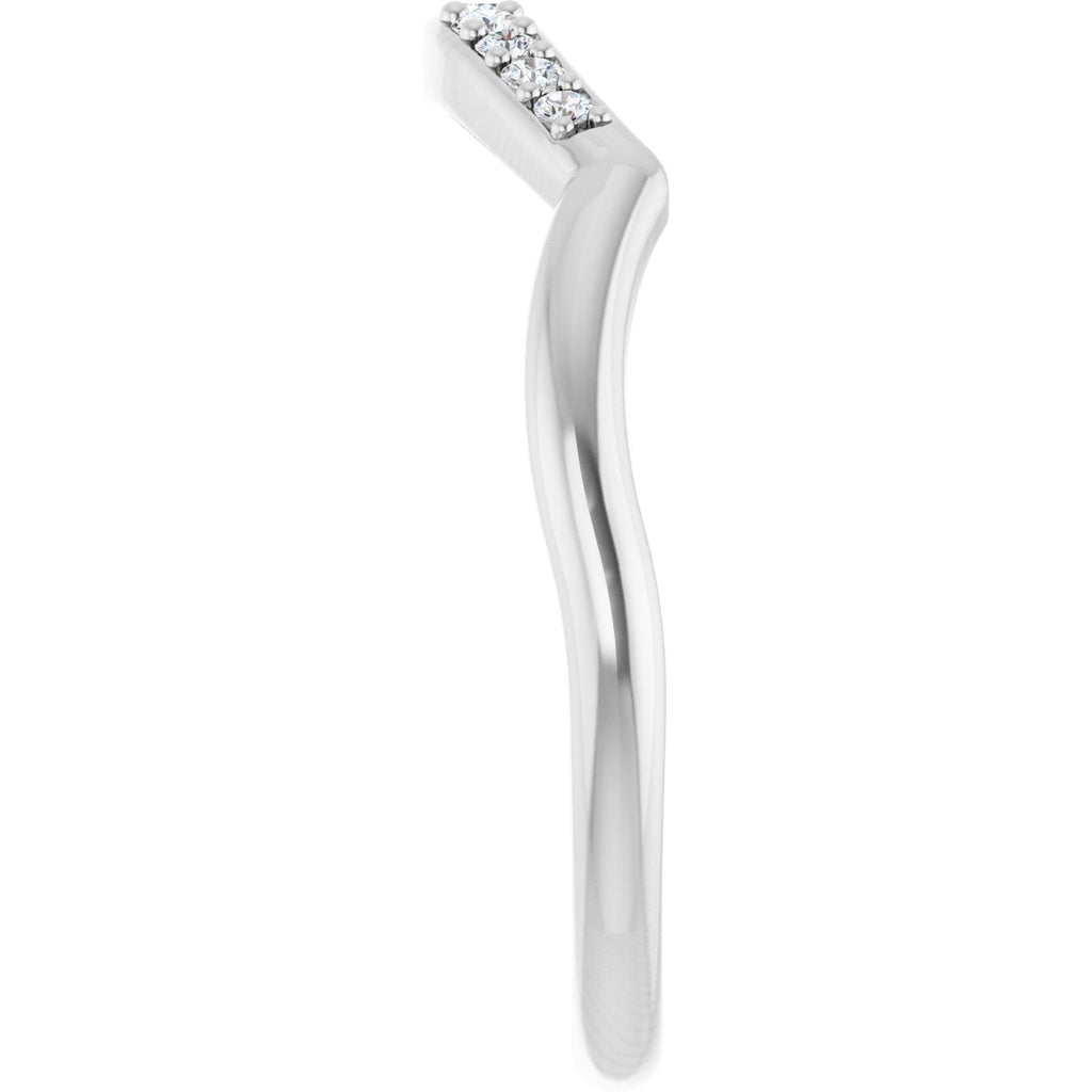 Double Claw-Prong Three-Stone Engagement Ring or Band