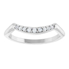Double Claw-Prong Three-Stone Engagement Ring or Band