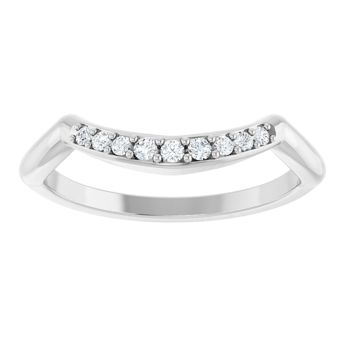 Double Claw-Prong Three-Stone Engagement Ring or Band