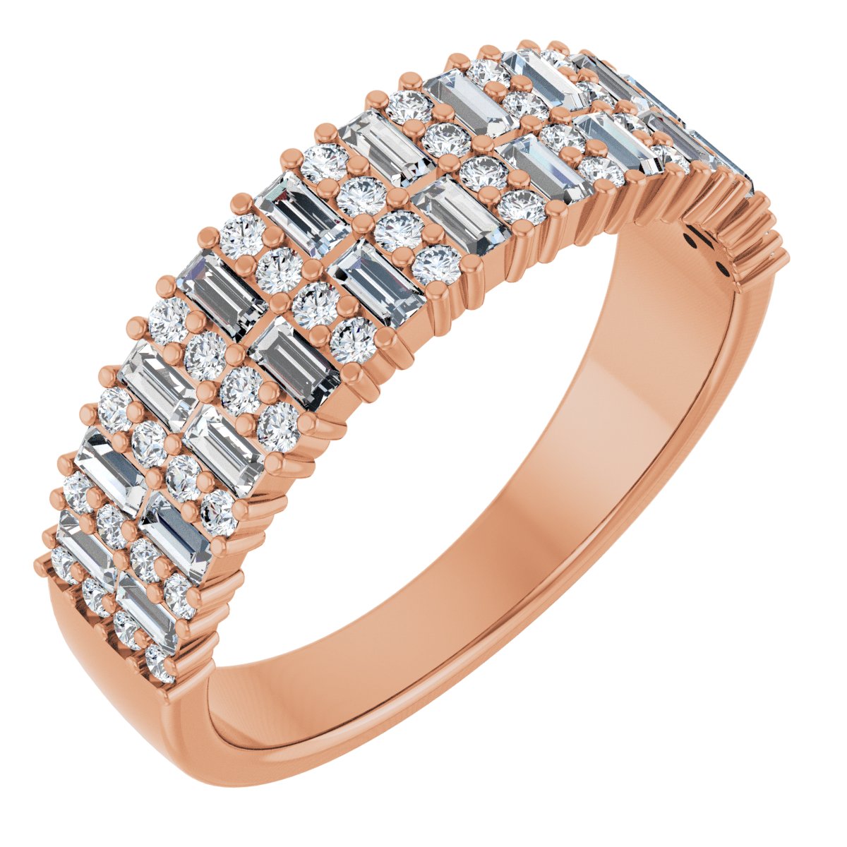 Double Row Anniversary Band