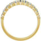 Double Row Anniversary Band