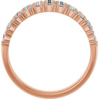Double Row Anniversary Band