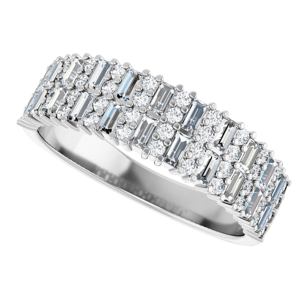 Double Row Anniversary Band