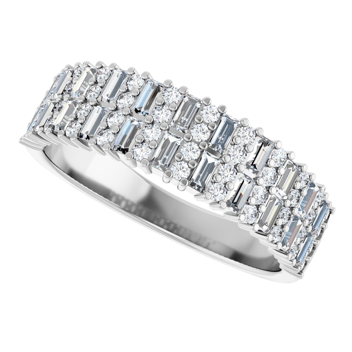 Double Row Anniversary Band