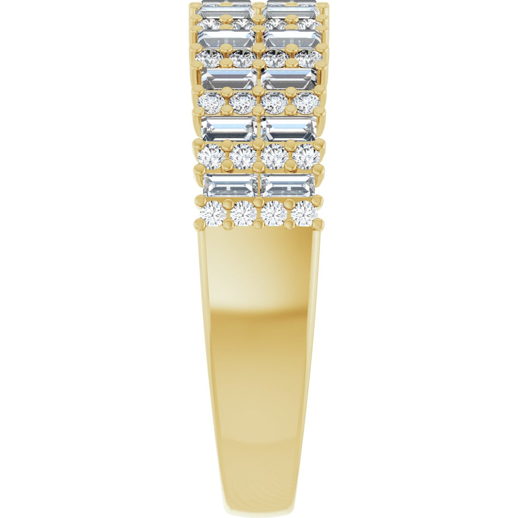 Double Row Anniversary Band