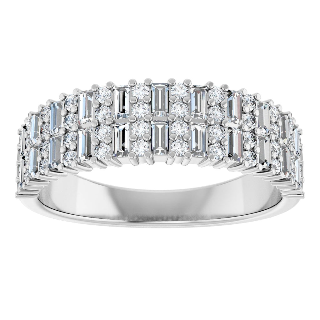 Double Row Anniversary Band