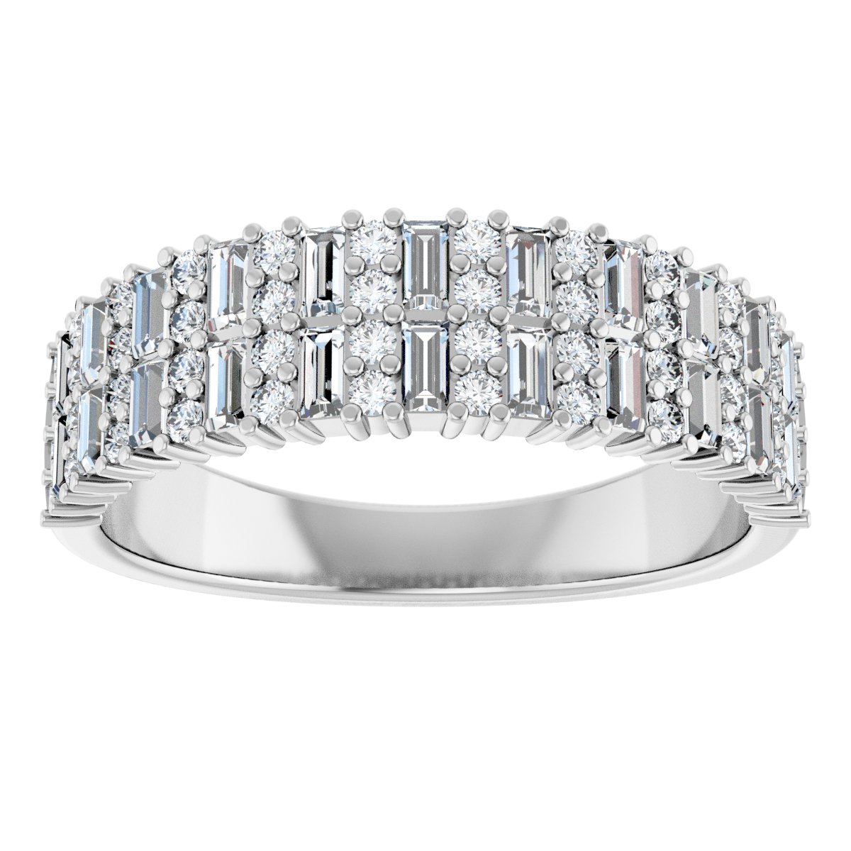 Double Row Anniversary Band