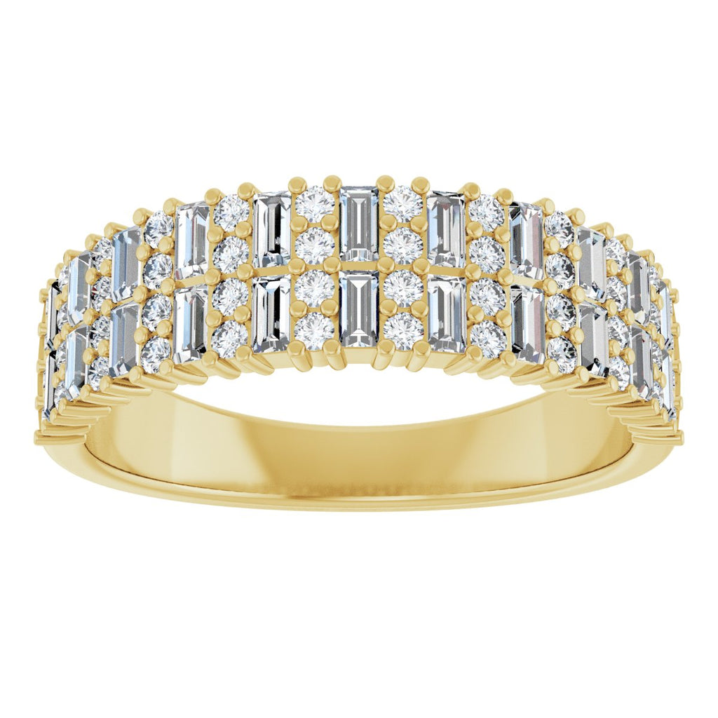Double Row Anniversary Band