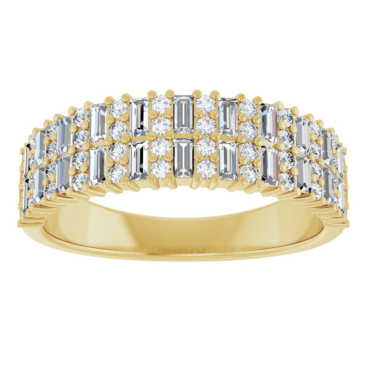 Double Row Anniversary Band