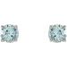 Round 4-Prong Lightweight Stud Earrings
