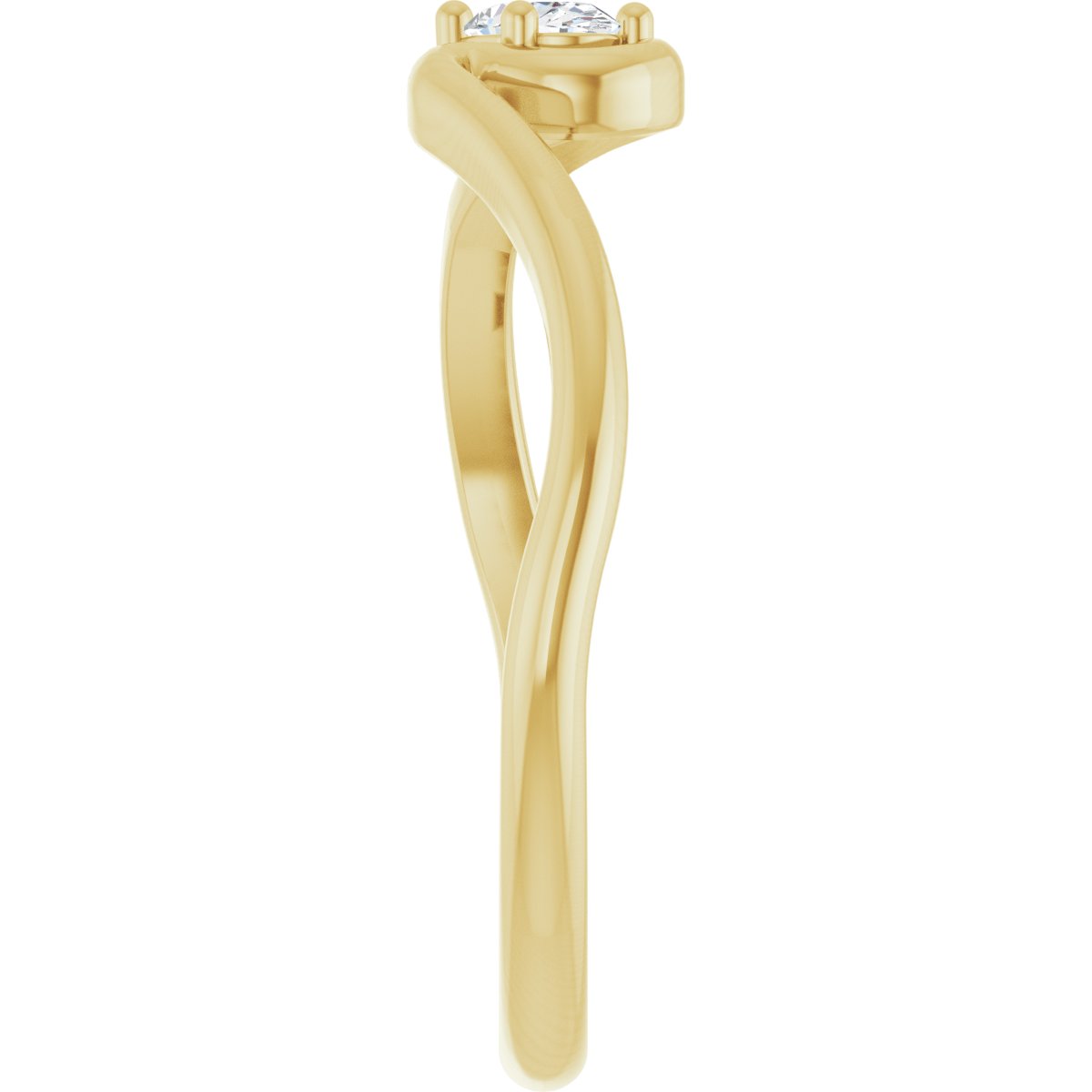 Solitaire Freefrom Ring