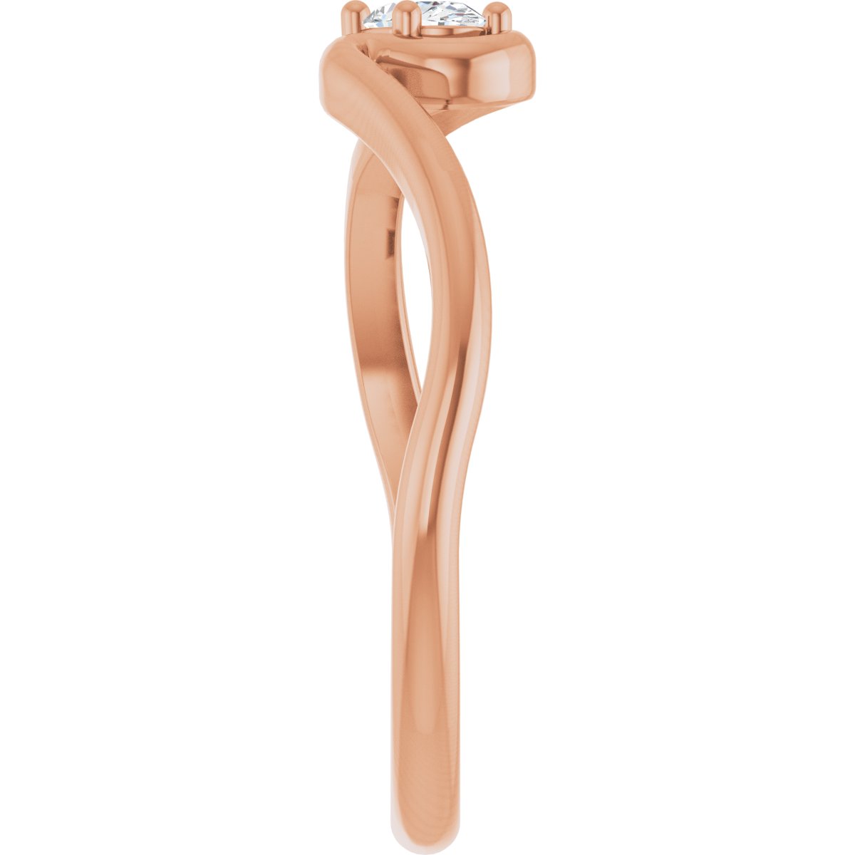 Solitaire Freefrom Ring