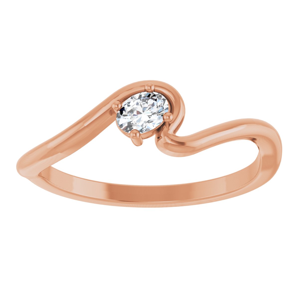 Solitaire Freefrom Ring