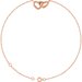Interlocking Hearts Link Bracelet