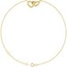 Interlocking Hearts Link Bracelet