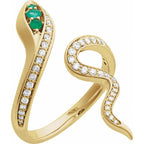 Accented Snake Ring