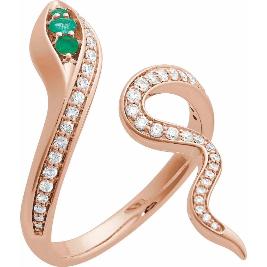 Accented Snake Ring
