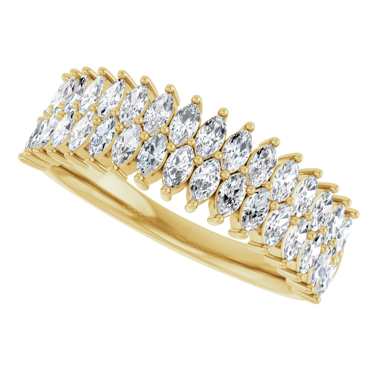 Double-Row Anniversary Band