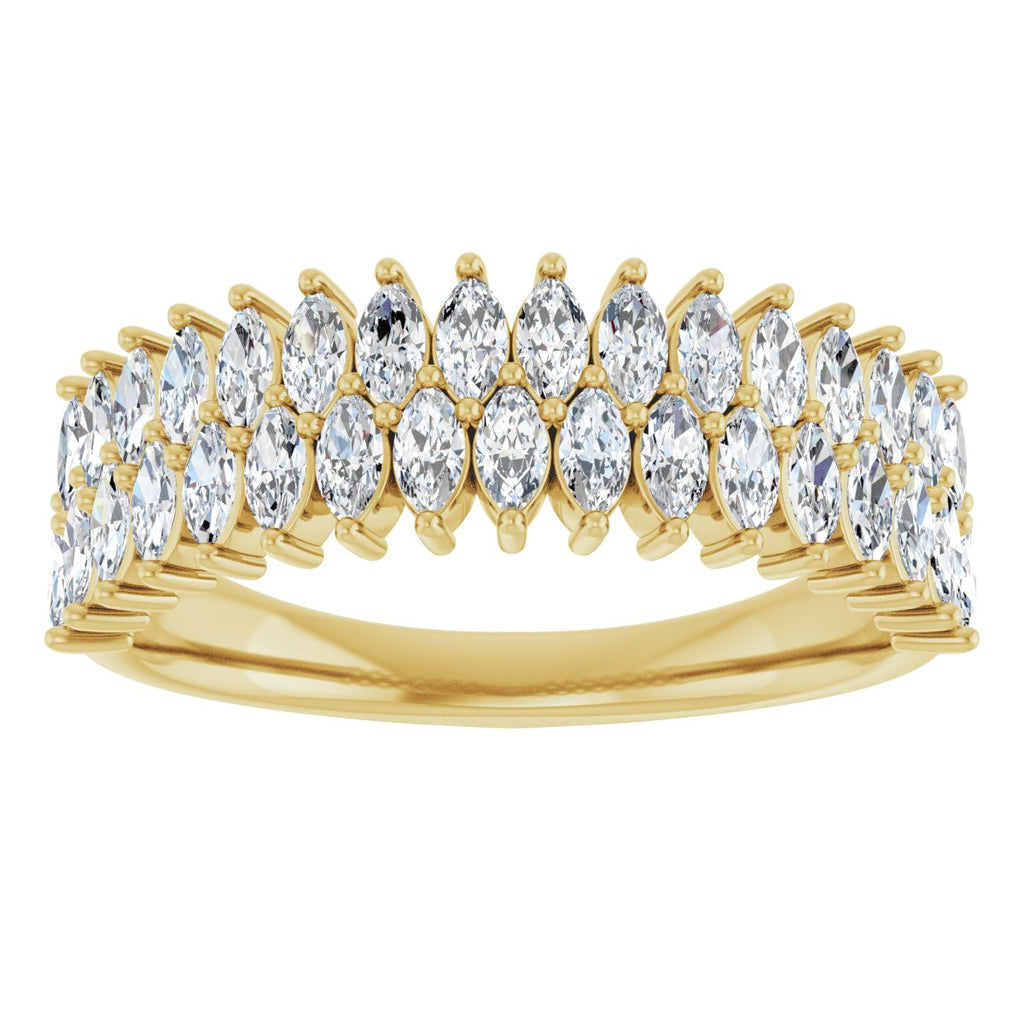 Double-Row Anniversary Band