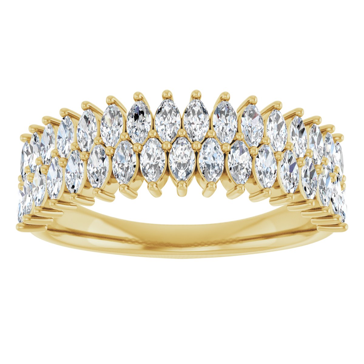 Double-Row Anniversary Band