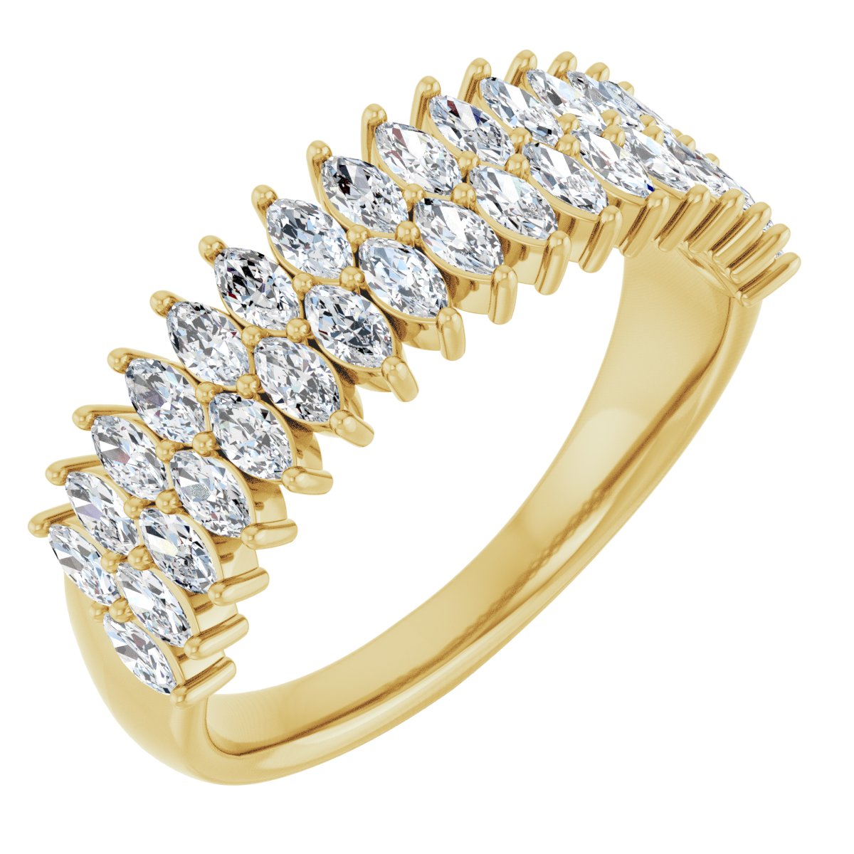 Double-Row Anniversary Band