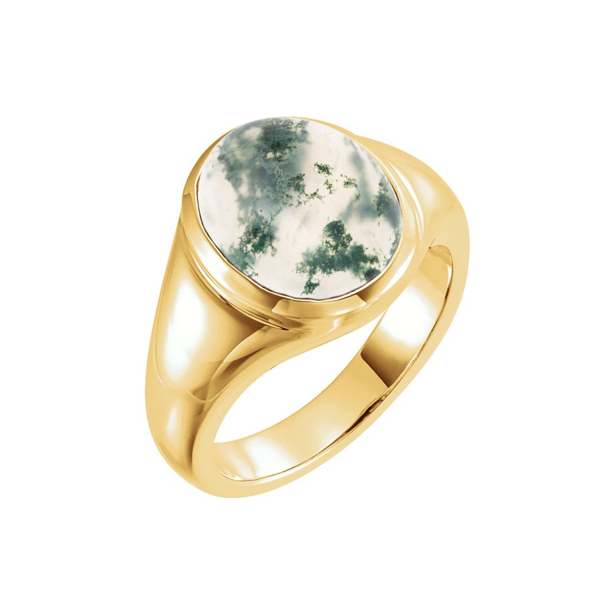 Bezel-Set Cabochon Ring