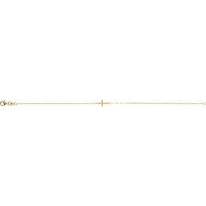 Sideways Cross Bracelet
