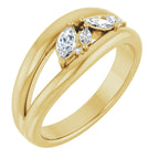 Accented Negative Space Ring
