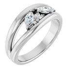 Accented Negative Space Ring