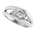 Accented Negative Space Ring
