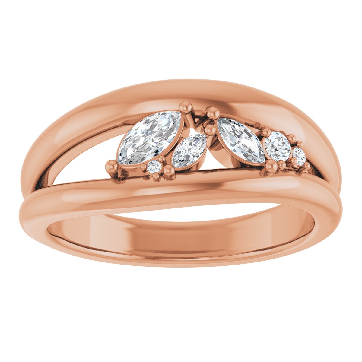Accented Negative Space Ring