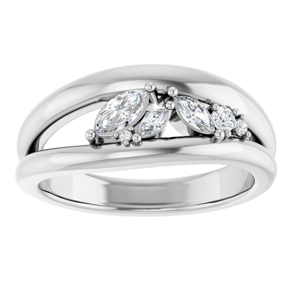 Accented Negative Space Ring