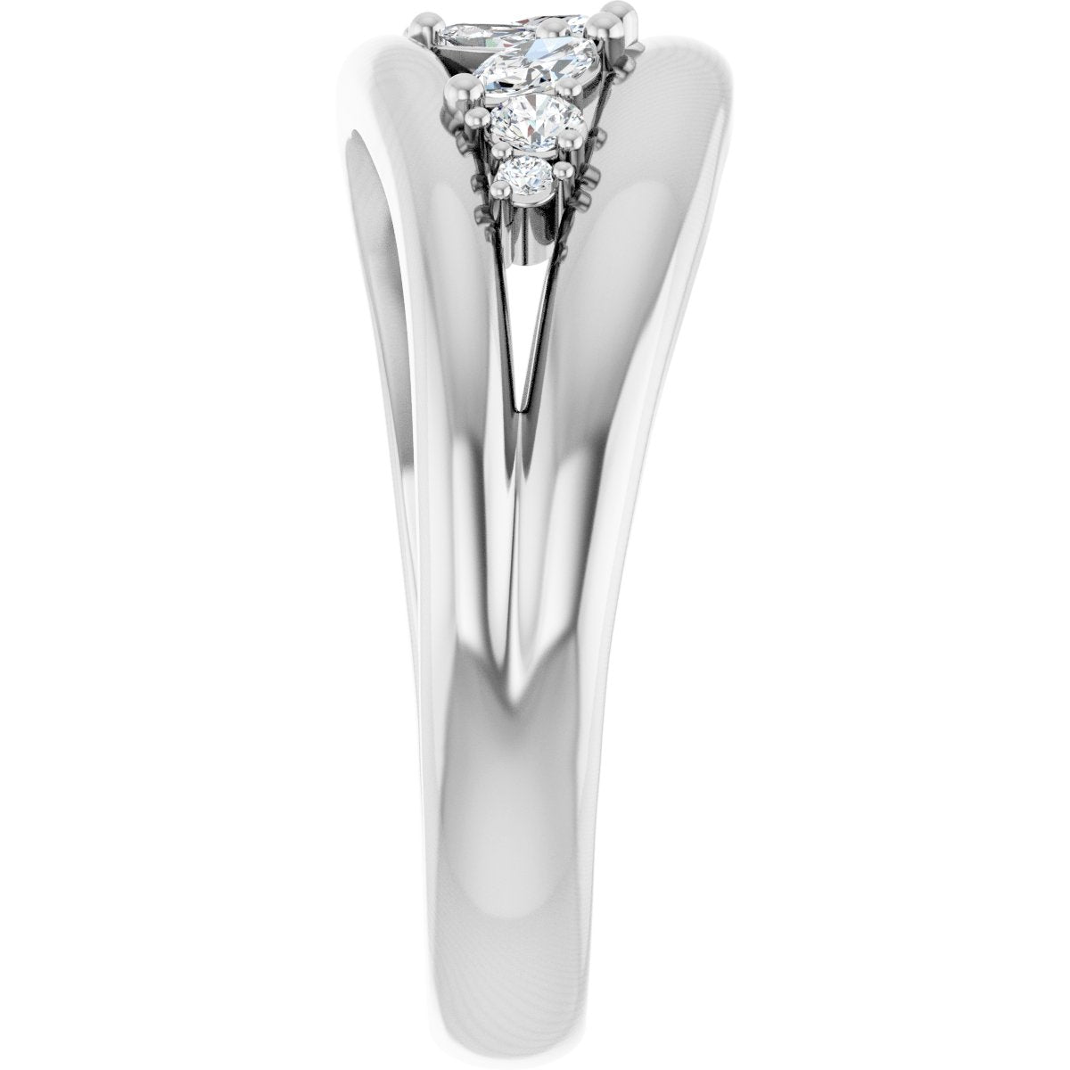 Accented Negative Space Ring