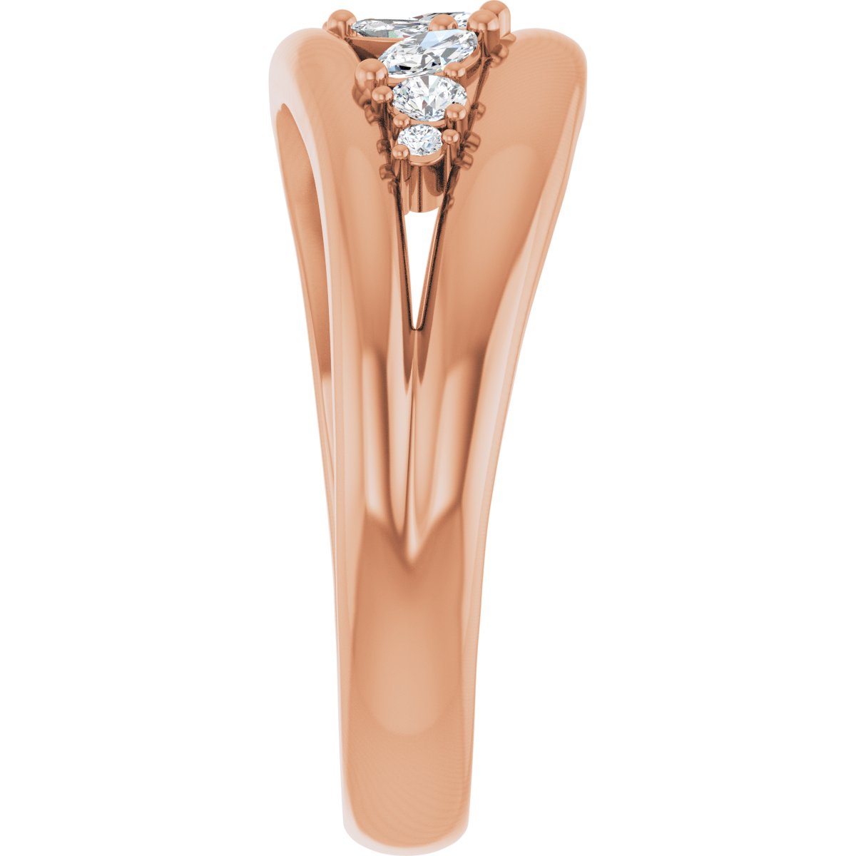 Accented Negative Space Ring