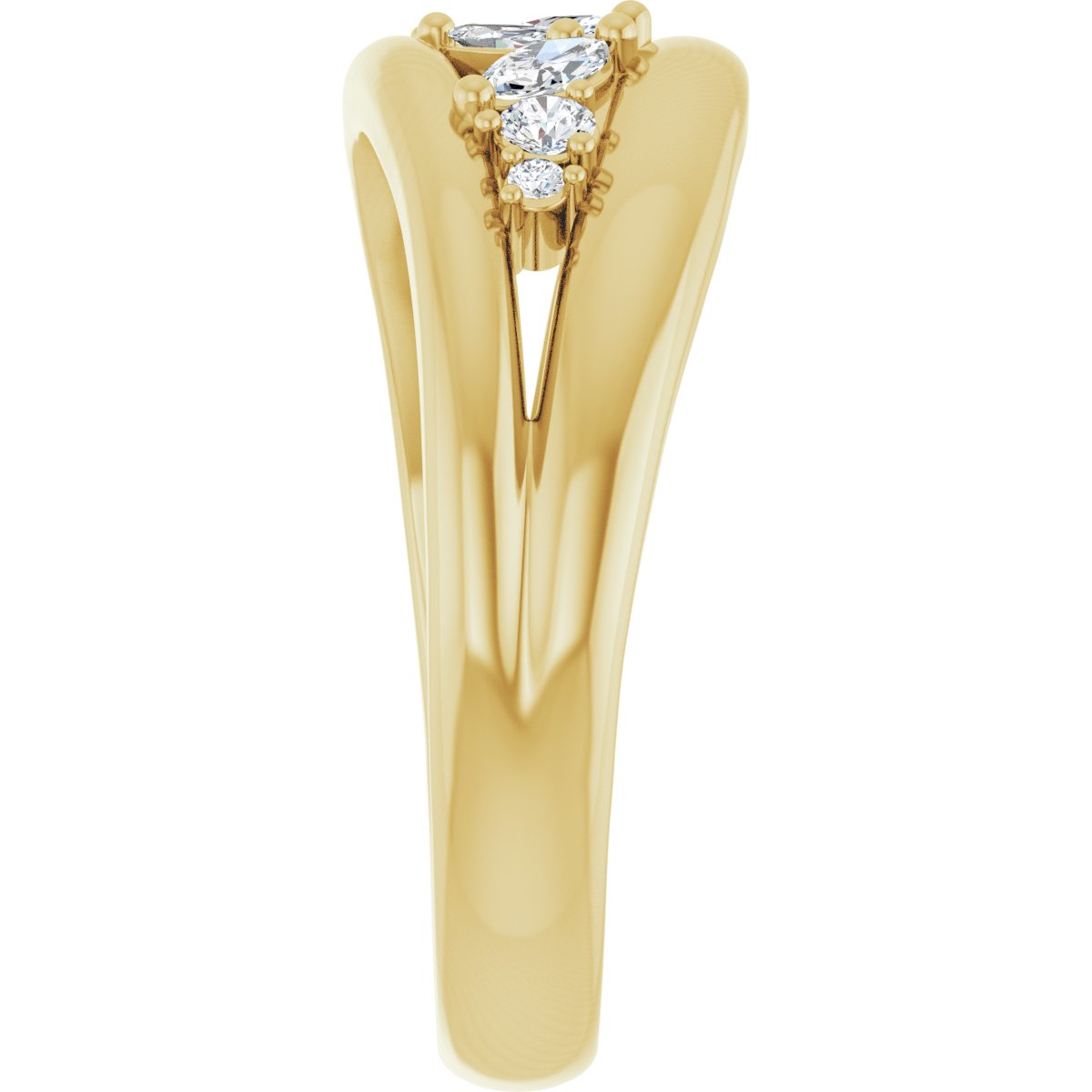 Accented Negative Space Ring