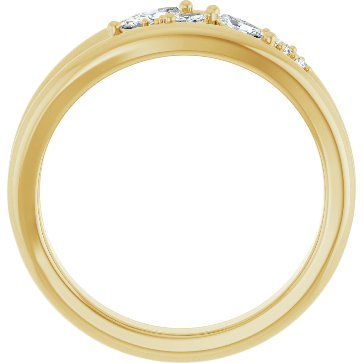 Accented Negative Space Ring